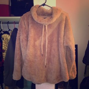 Pretty Mauve-Pink Fuzzy Sweater!